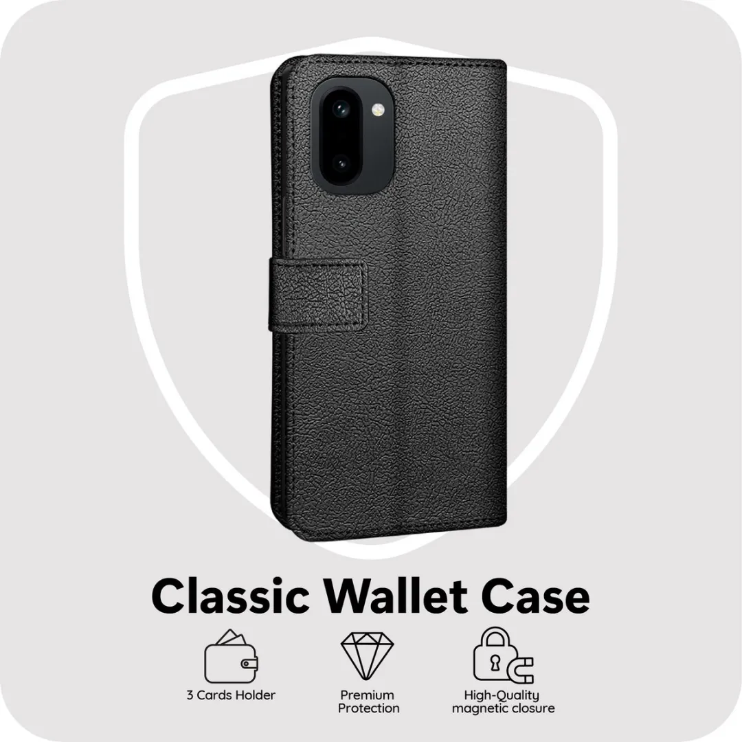 Just in Case Bookcase Classic MON2829CW1 Hoesje - OnePlus 15R - 2 Pasjes - Zwart