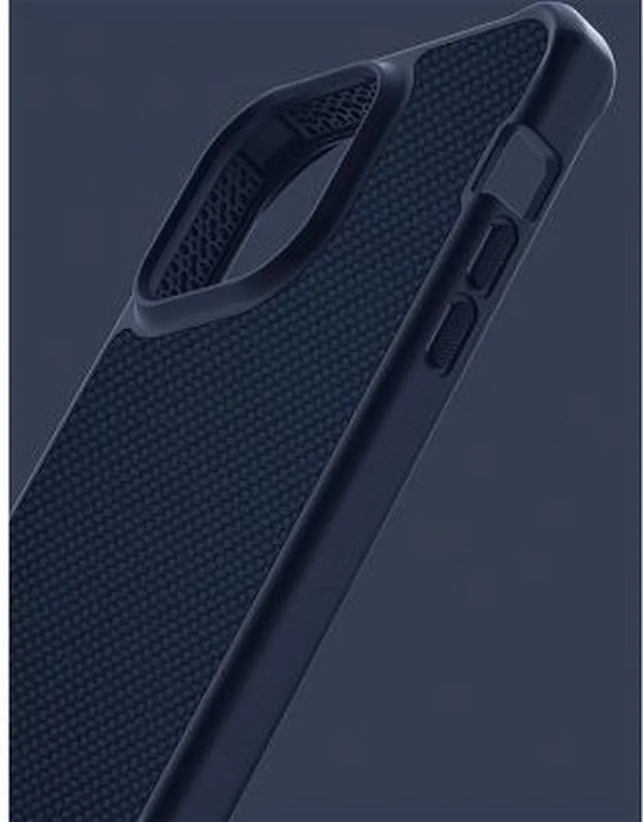 Itskins Ballistisch Nylon iPhone 14 Pro-hoesje ITBALNYLIP14PBL - Blauw - afbeelding 6 van 6