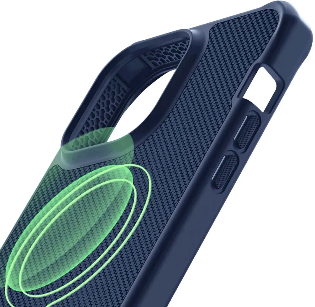 Itskins Ballistisch Nylon iPhone 14 Pro-hoesje ITBALNYLIP14PBL - Blauw
