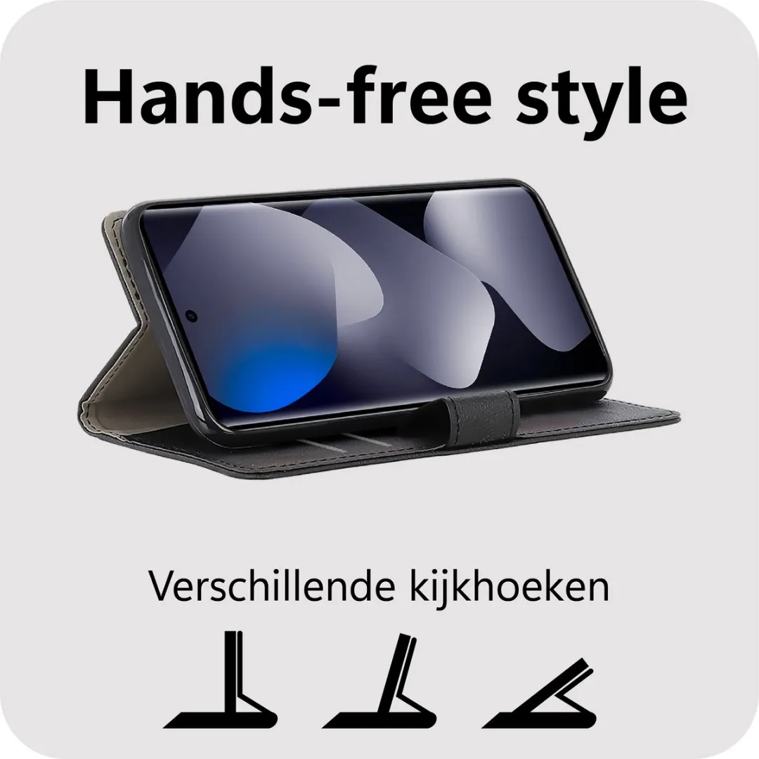 Just in Case Bookcase Classic MXM2874CW1 Hoesje - Xiaomi Poco M8 5G - 2 Pasjes - Zwart