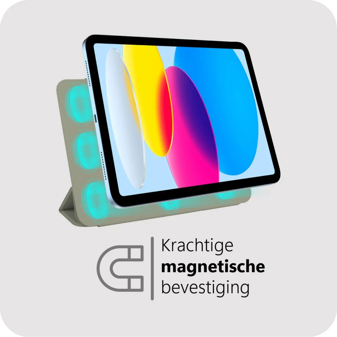 Just in Case iPad 11/10e Gen TriFold Bookcase Hoes - Groen