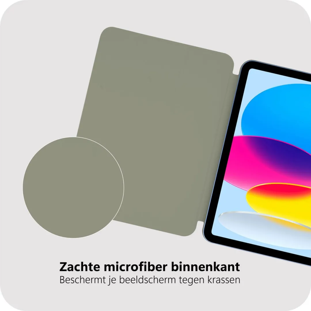 Just in Case iPad 11/10e Gen TriFold Bookcase Hoes - Groen