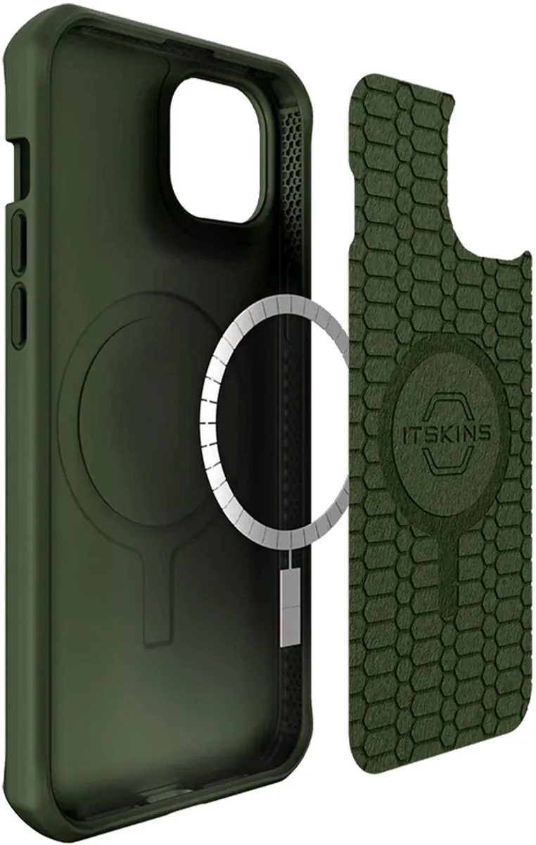 Itskins Ballistisch Nylon iPhone 14 Hoesje ITBALNYLIP14GN