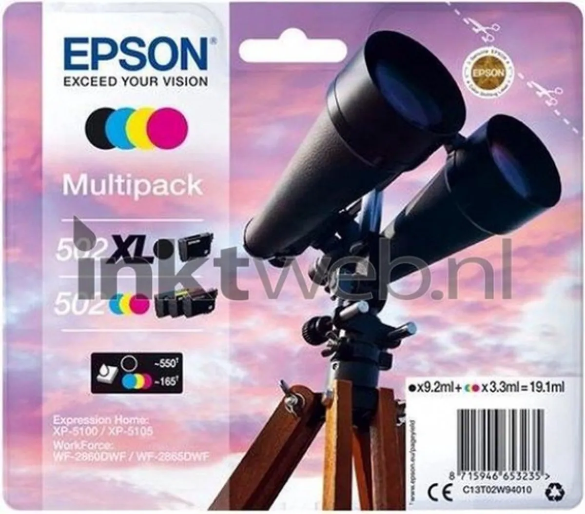 Epson 502 Tonercartridges