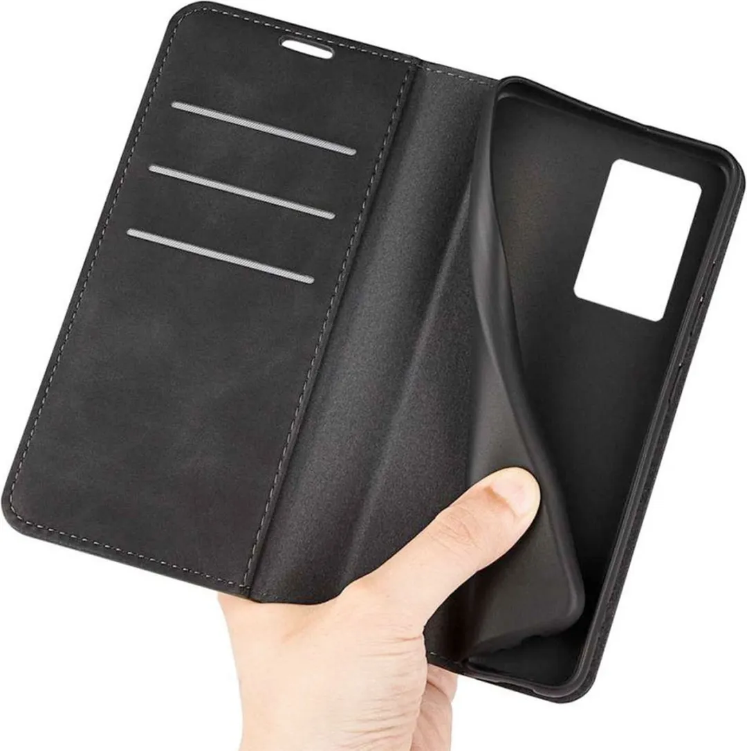 Just in Case Hoesje Oppo A77 4574995 - 4 Pasjes - Zwart