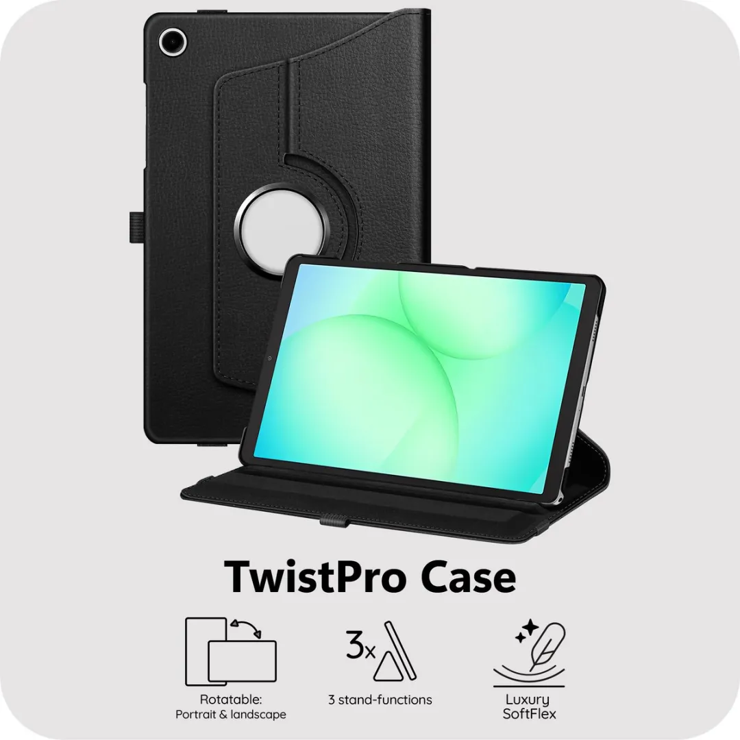 Just in Case TSA2813TP1 Tablethoes - 360° Draaibaar - Zwart