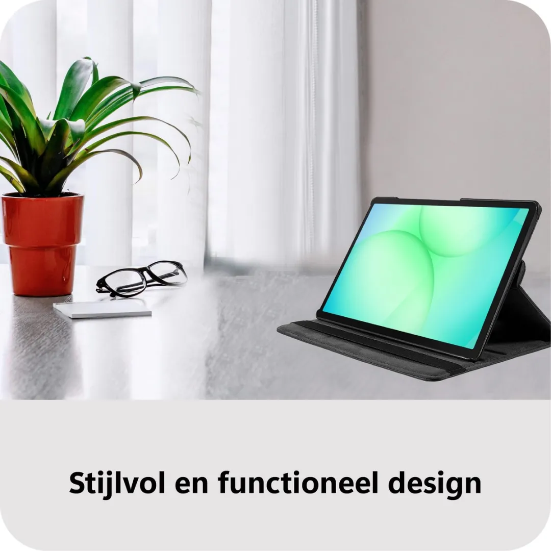 Just in Case TSA2813TP1 Tablethoes - 360° Draaibaar - Zwart - afbeelding 6 van 6