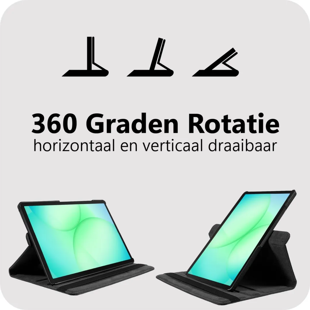 Just in Case TSA2813TP1 Tablethoes - 360° Draaibaar - Zwart