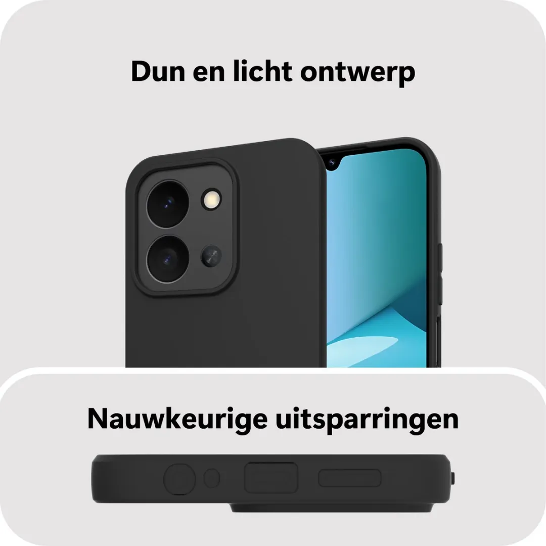Just in Case Hoesje Xiaomi Redmi 15C MXM2799KL1 - Siliconen - Zwart