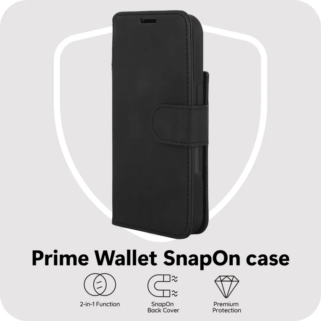 Just in Case MAP2762PS1M Bookcase Hoesje - iPhone 17 Pro - 3 Pasjes - Zwart