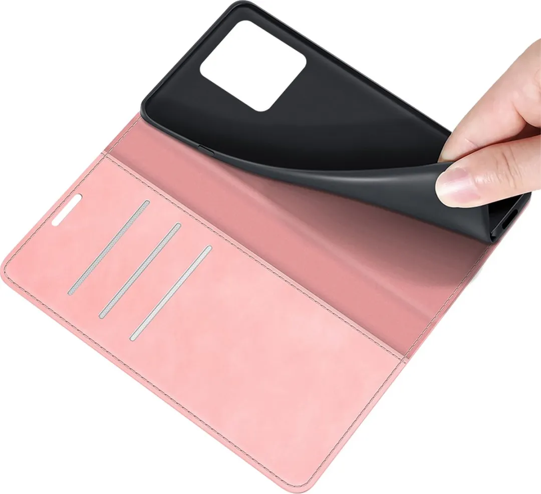 Just in Case Moto G72 Hoesje Roze - 4 Pasjes