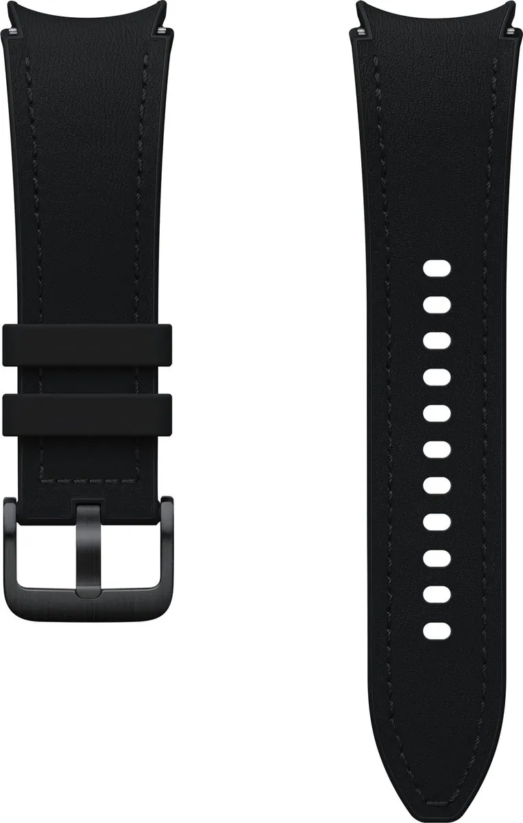 Samsung Galaxy Watch6 Hybrid Leder Band - Zwart
