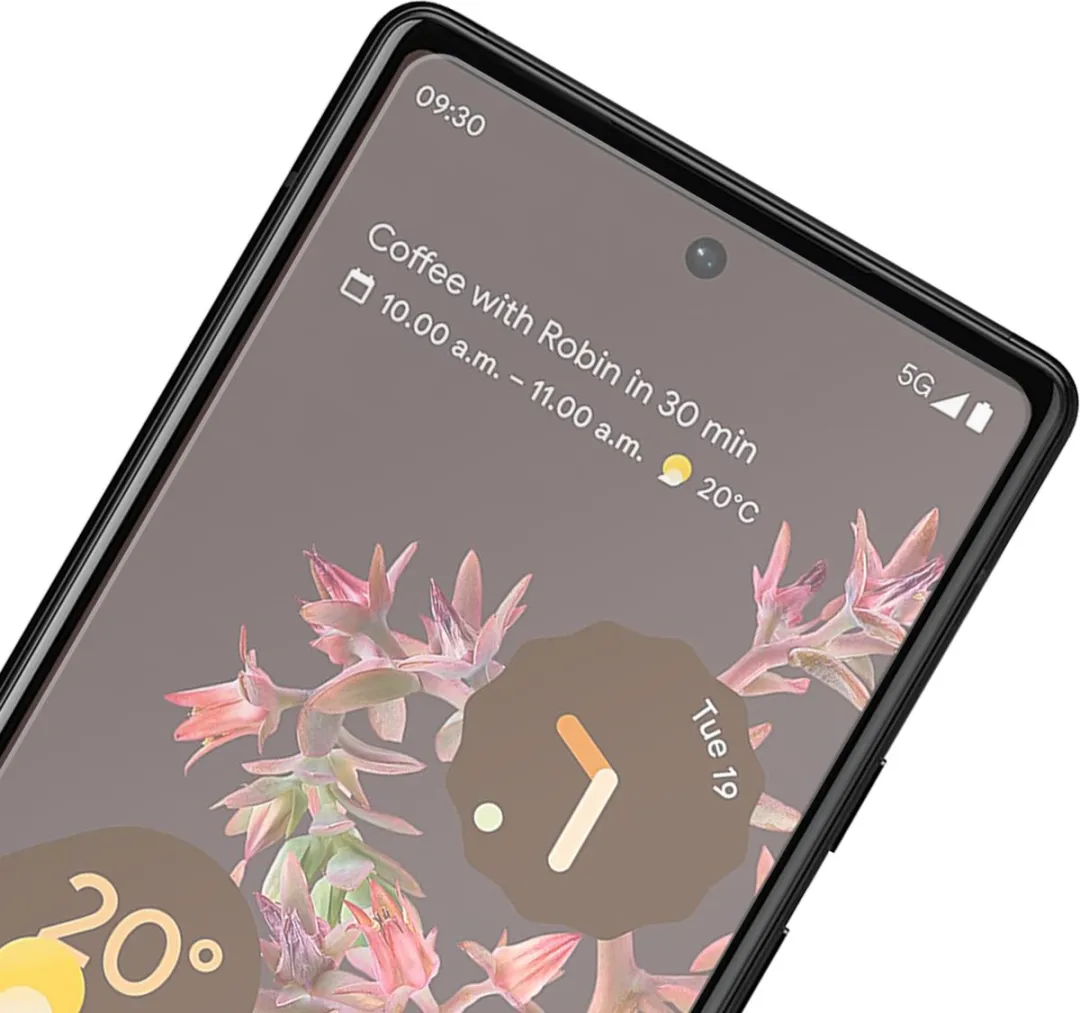 Just in Case Google Pixel 6a Tempered Glass - Transparant