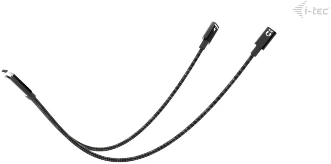 I-tec C31DUALSPLITTERCBLPD USB-C Splitter Audio/Data + Power Delivery 100W - Zwart