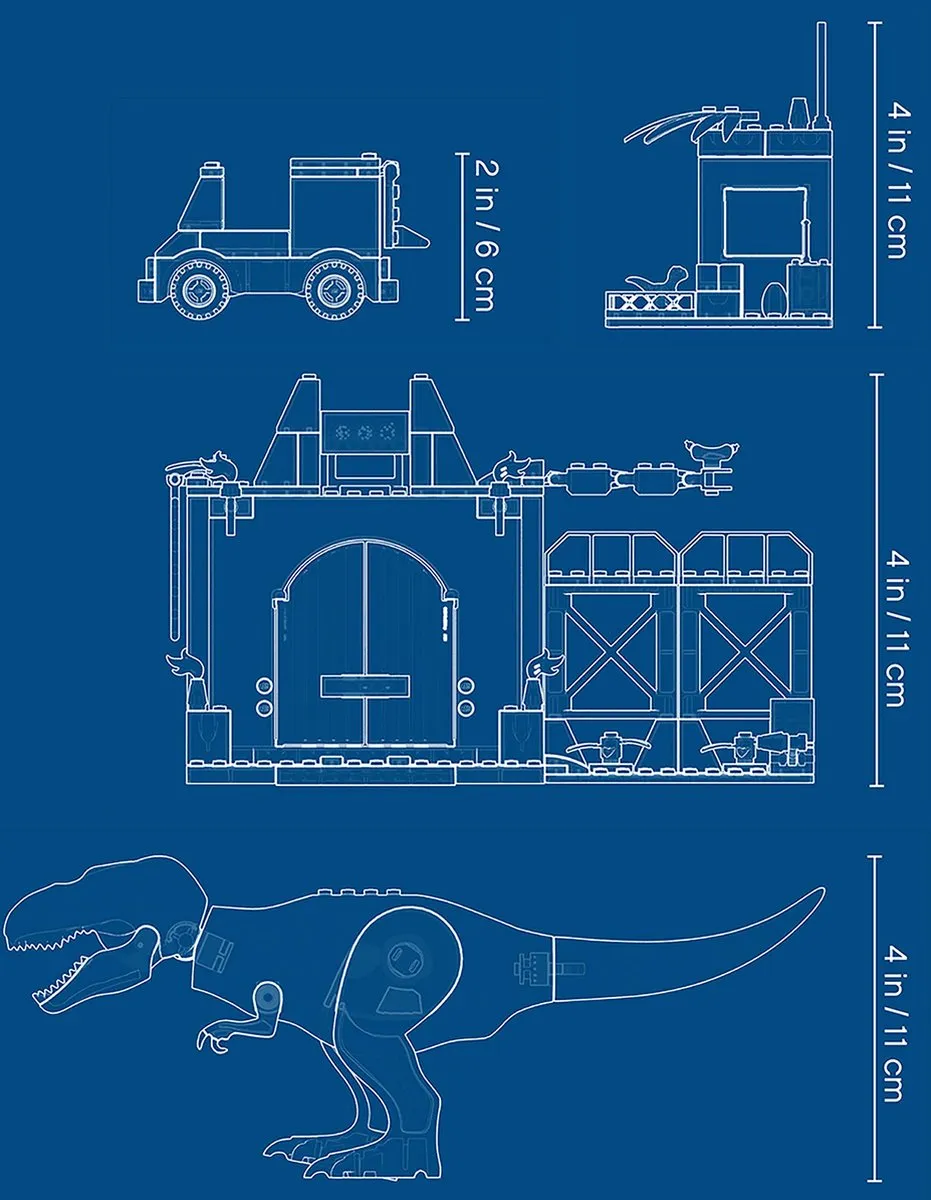 LEGO Juniors Jurassic World T-Rex Ontsnapping 10758 - 150 Stukken