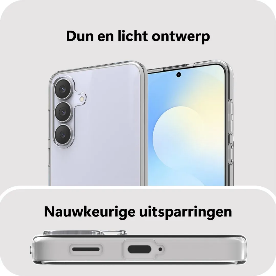 Just in Case Samsung Galaxy S25 FE Siliconen Hoesje - Transparant MSA2808KL0