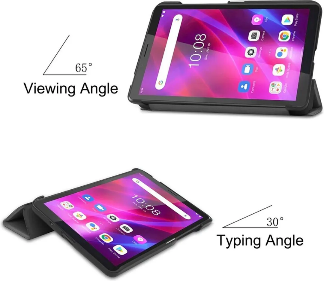 Just in Case Lenovo Tab M7 3rd Gen Hoes - TriFold Bookcase 9868458 - Grijs
