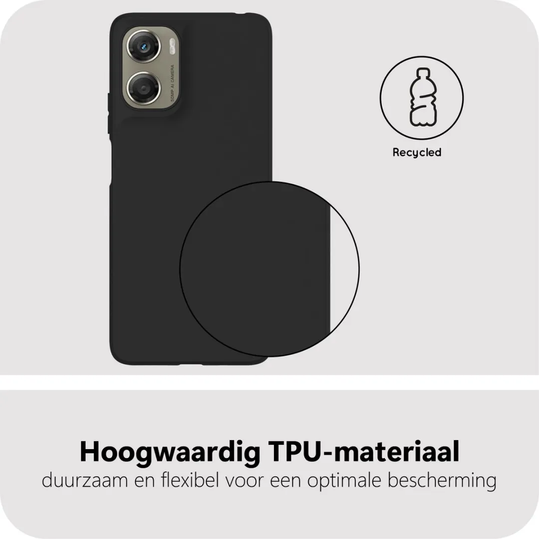 Just in Case Moto G06/G06 Power Hoesje met Koord - Zwart - afbeelding 6 van 6