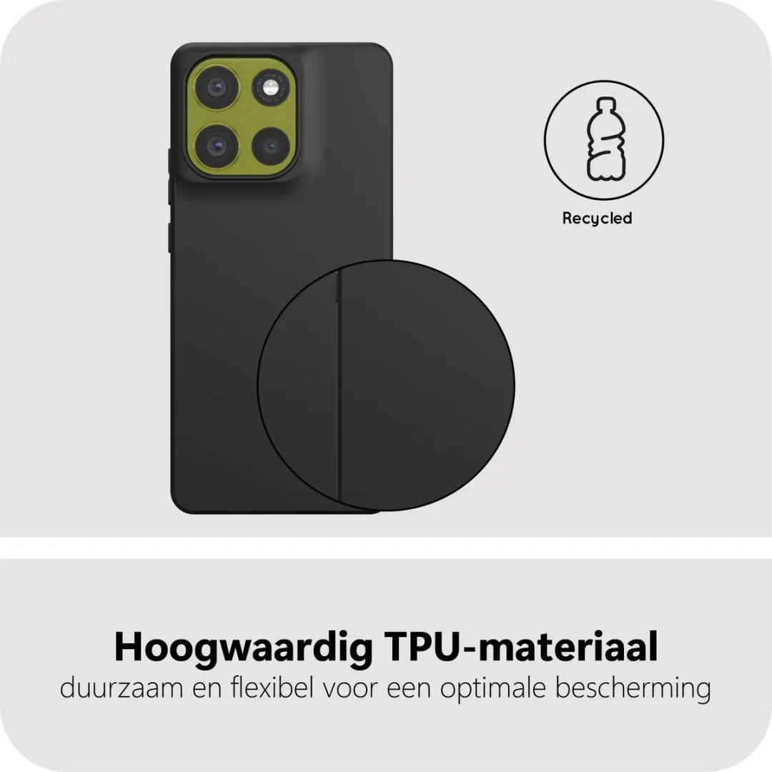 Just in Case Moto G86 Siliconen Hoesje MMT2767KL1 - Zwart - afbeelding 6 van 6