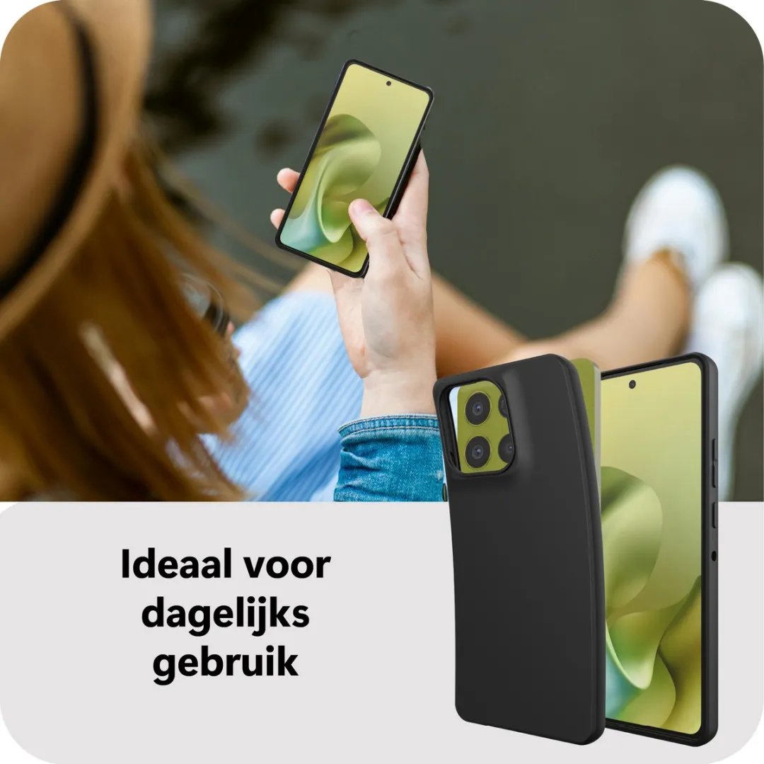 Just in Case Moto G86 Siliconen Hoesje MMT2767KL1 - Zwart