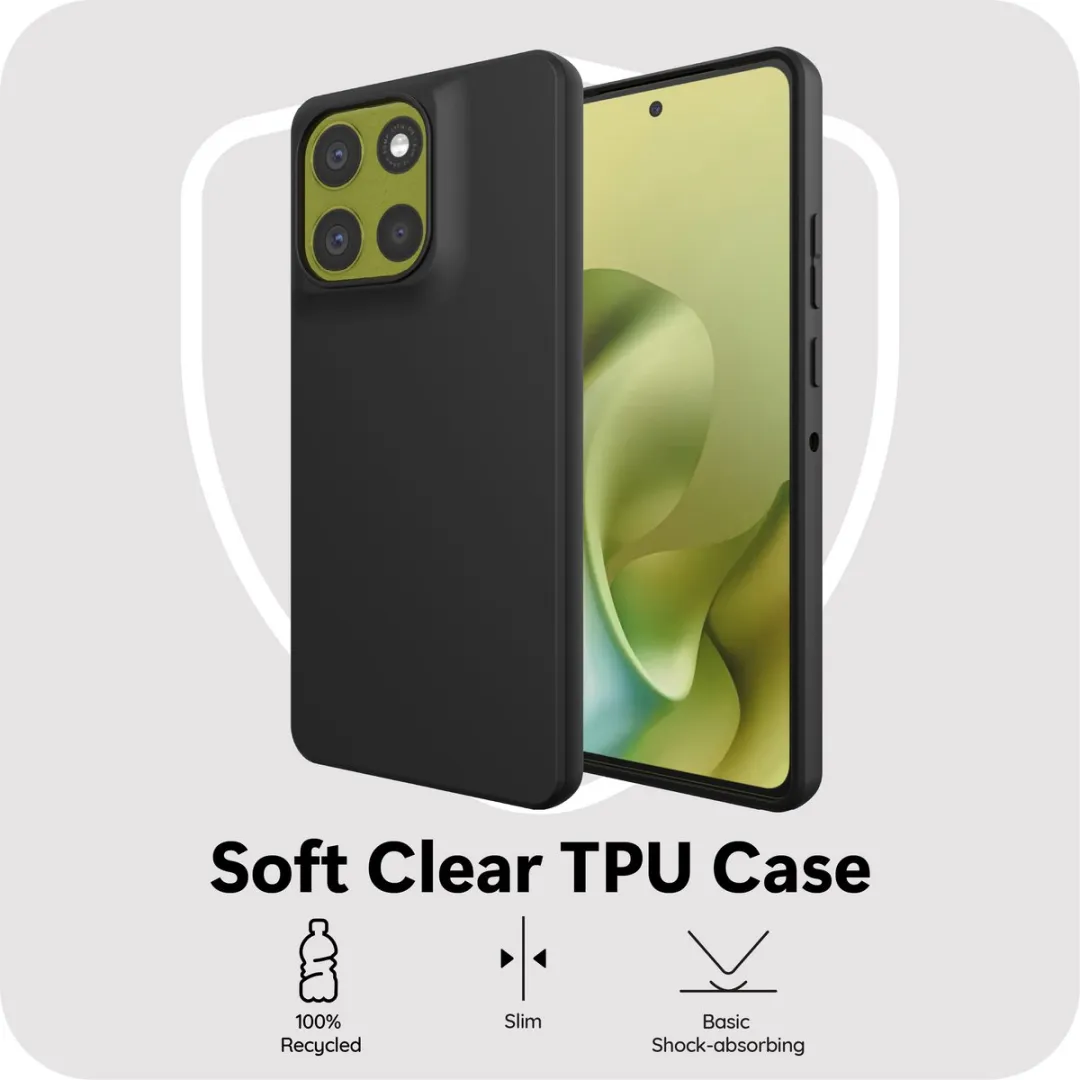 Just in Case Moto G86 Siliconen Hoesje MMT2767KL1 - Zwart