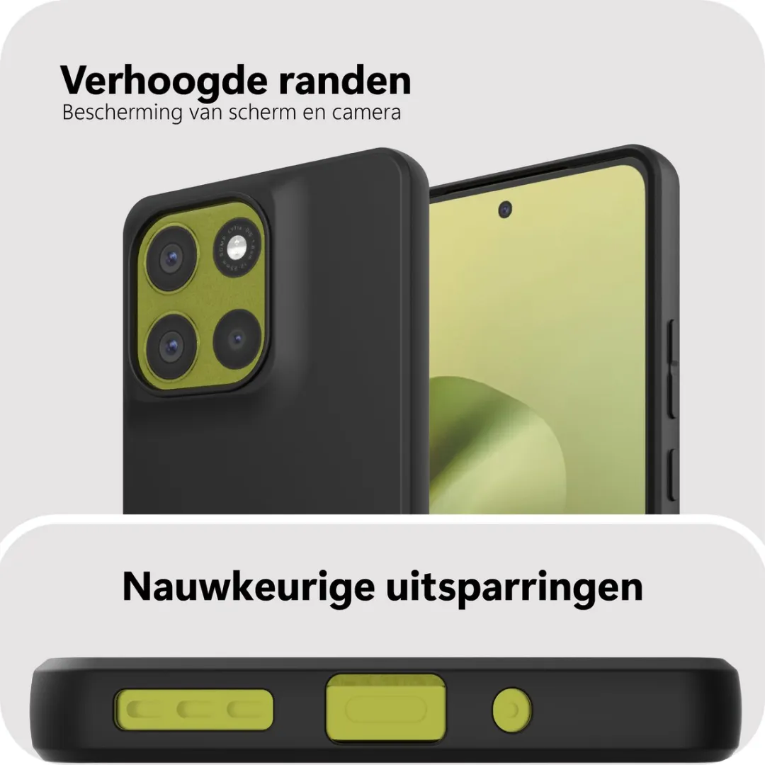 Just in Case Moto G86 Siliconen Hoesje MMT2767KL1 - Zwart