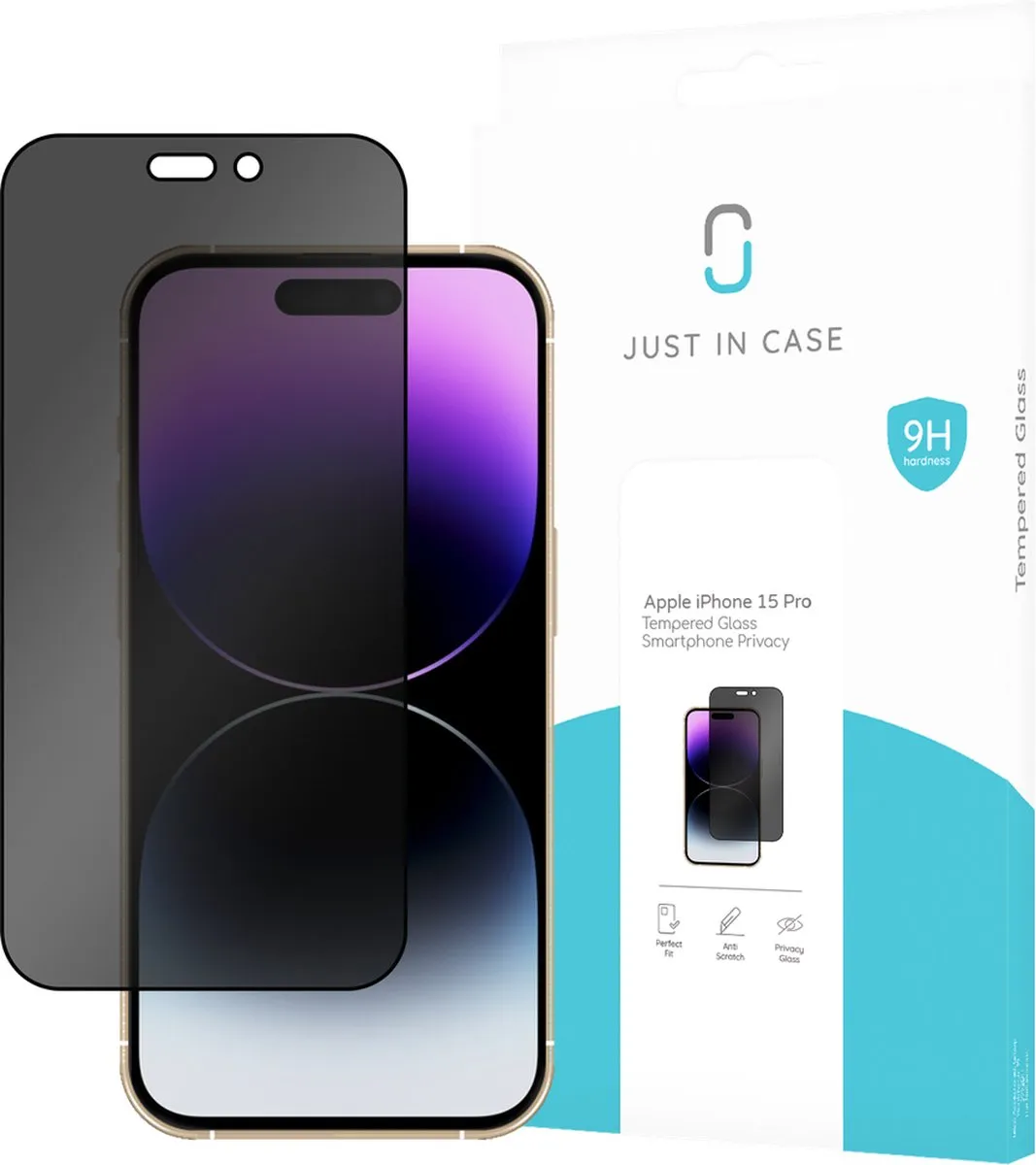 Just in Case Privacy Screenprotector iPhone 15 Pro