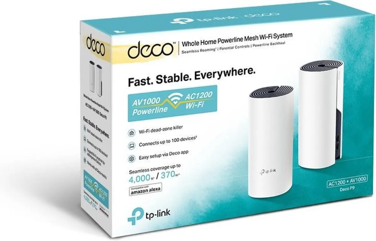 TP-Link Deco P9 Powerline Mesh 2-Pack - Wit