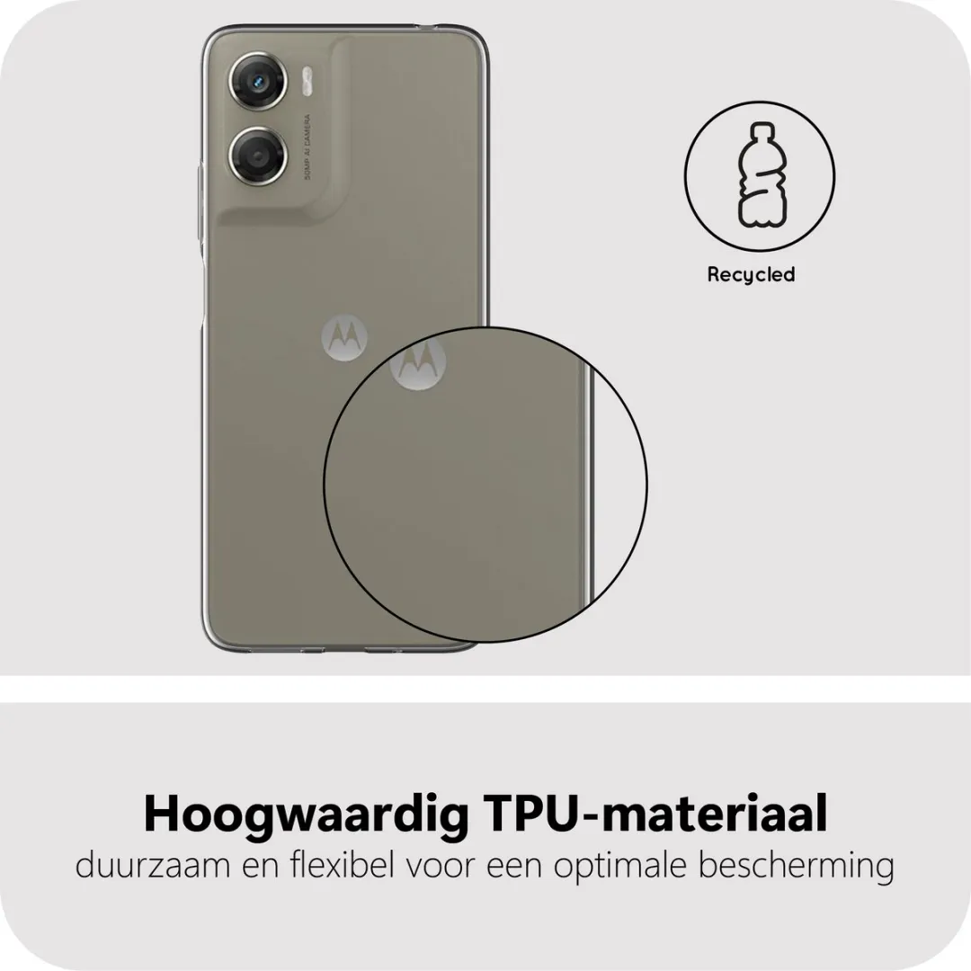 Just in Case Moto G06/G06 Power Hoesje met Koord - Transparant - afbeelding 5 van 6
