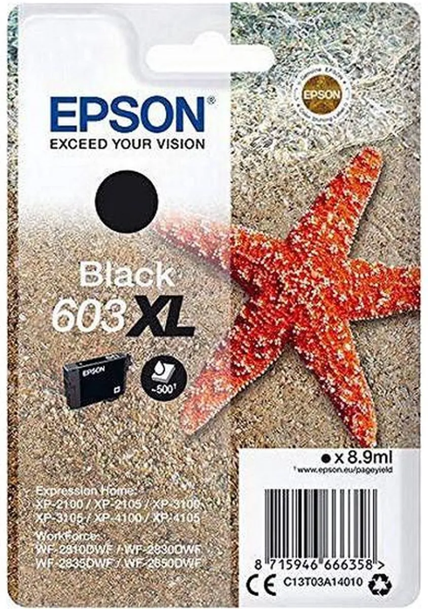 Epson 603XL Inktcartridge - Zwart - 700 pagina's