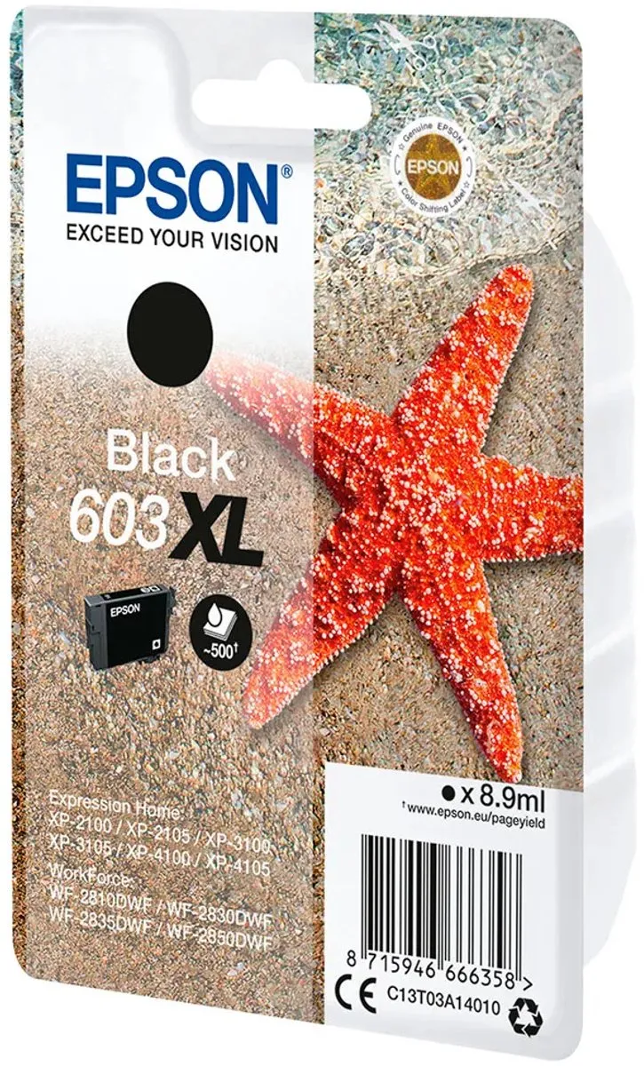 Epson 603XL Inktcartridge - Zwart - 700 pagina's