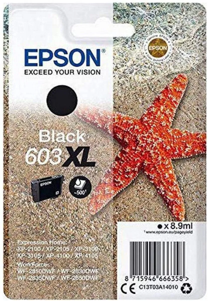Epson 603XL Inktcartridge - Zwart - 700 pagina's