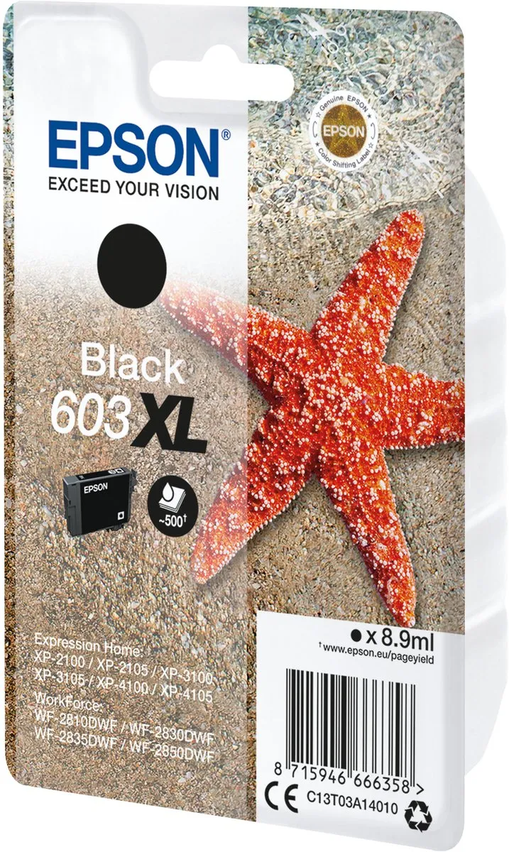Epson 603XL Inktcartridge - Zwart - 700 pagina's