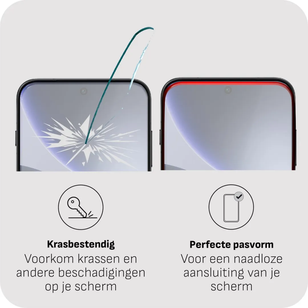 Just in Case Oppo Find X9 Screenprotector - Gehard Glas