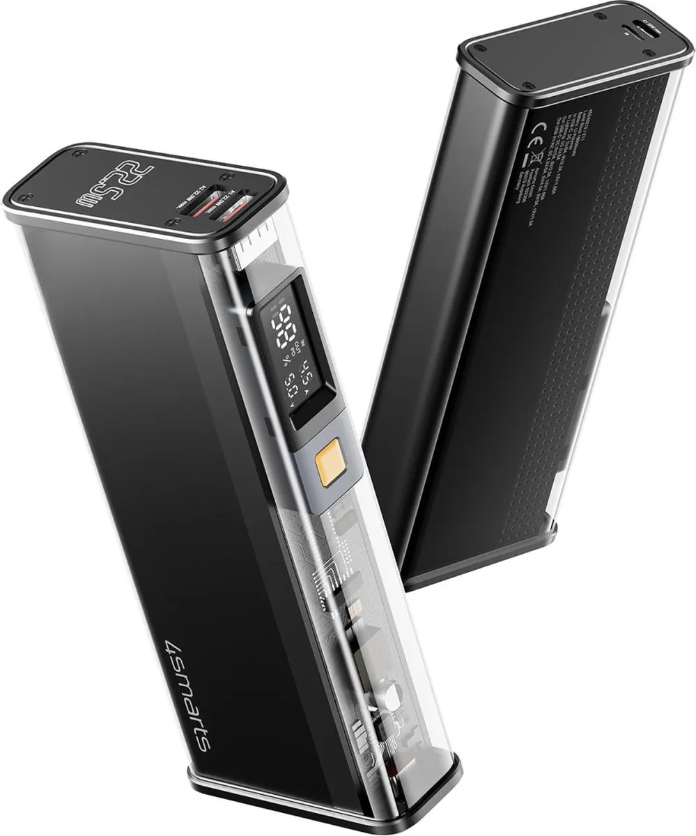 4Smarts Powerbank 18.000mAh 100W PD/QC - Zwart