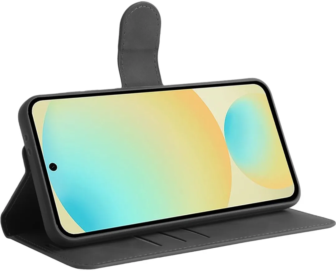Just in Case Hoesje Samsung Galaxy A36/A56 - Pasjeshouder 4 Stuks - Zwart