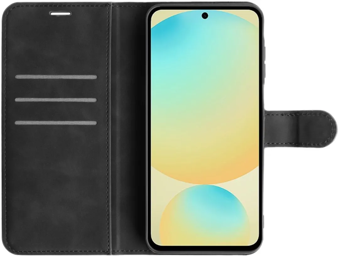 Just in Case Hoesje Samsung Galaxy A36/A56 - Pasjeshouder 4 Stuks - Zwart
