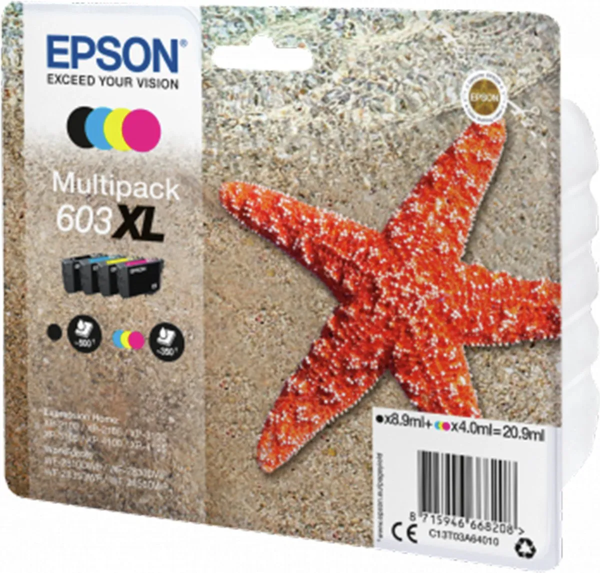 Epson C13T03A94020 XL Cartridge - Zwart