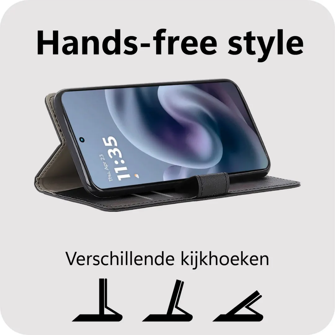 Just in Case Moto G86 Bookcase Classic Hoesje - MMT2767CW1 - Zwart