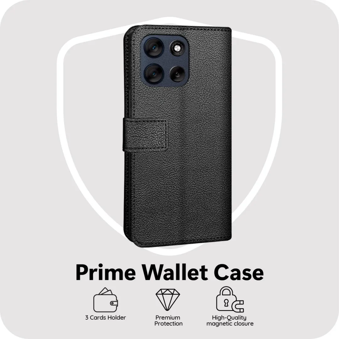 Just in Case Moto G86 Bookcase Classic Hoesje - MMT2767CW1 - Zwart