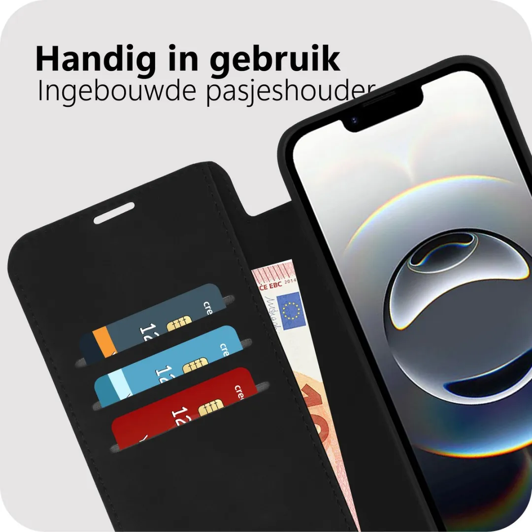 Just in Case iPhone Air MAP2764PW1 Hoesje - 4 Pasjes - Zwart - afbeelding 6 van 6