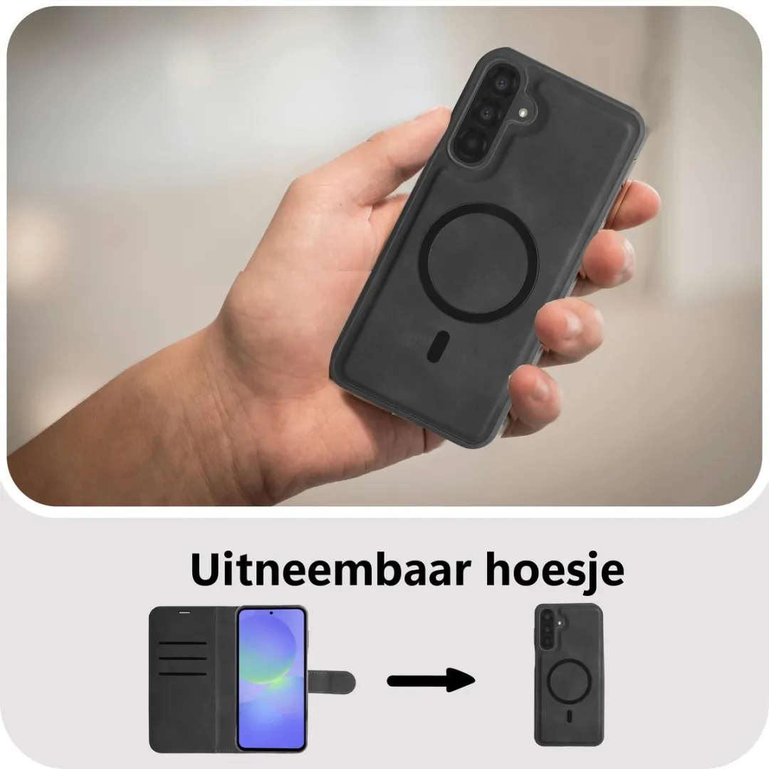 Just in Case MSA2870PS1M Hoesje Samsung Galaxy A37 - 3 Pasjes - Zwart