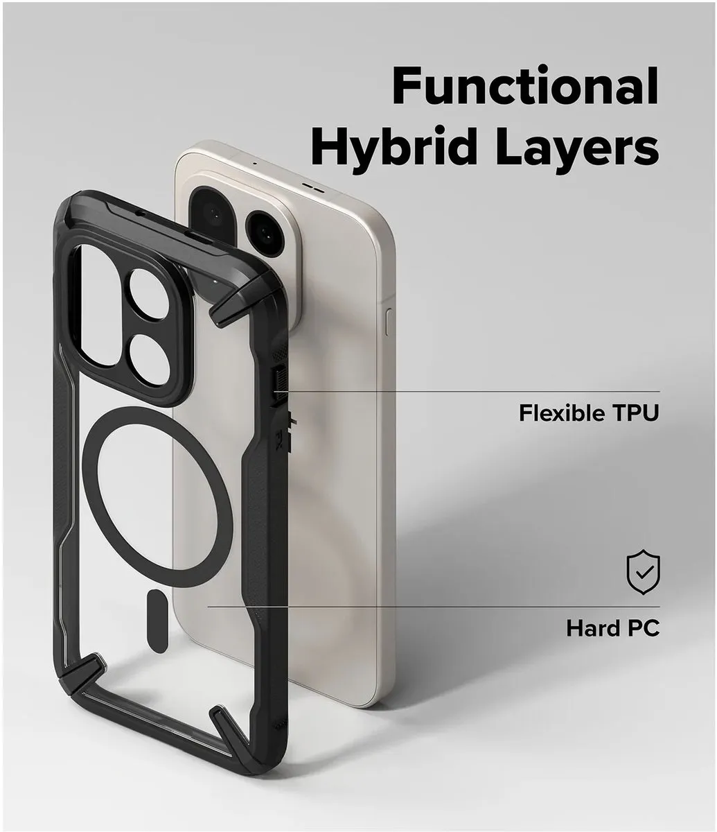 Ringke Fusion X Magnetic Hoesje OnePlus 15 - Zwart