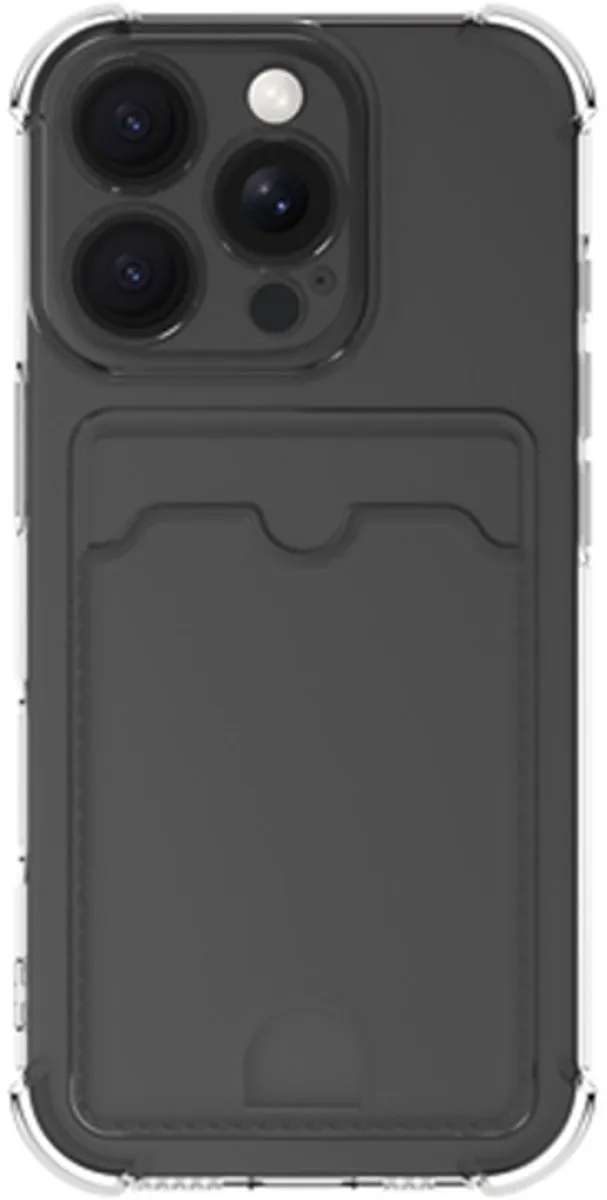 Just in Case iPhone 16 Pro Hoesje met Pasjeshouder 8333360 - Transparant