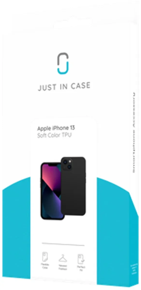 Just in Case Hoesje iPhone 13 8111142 - Zwart
