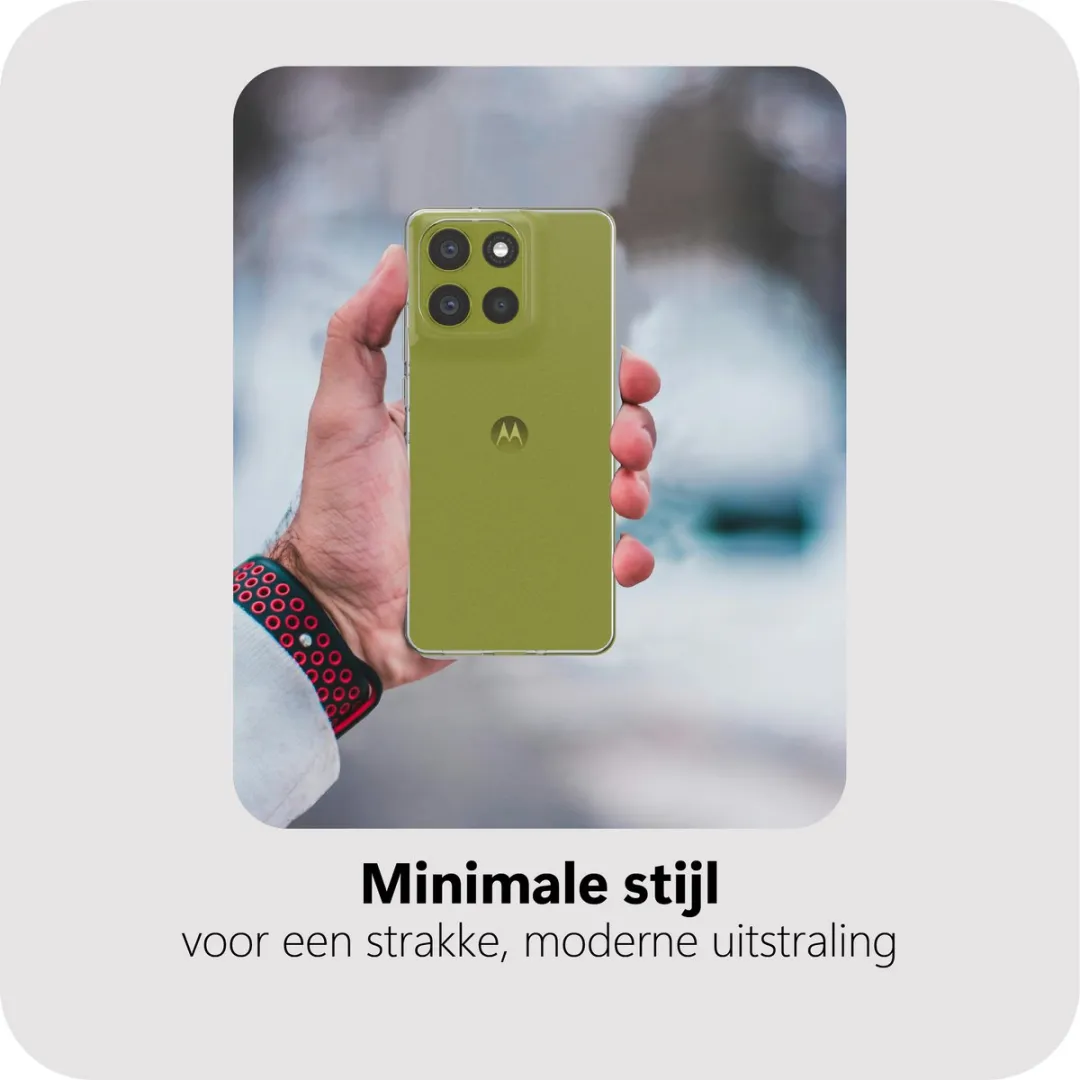 Just in Case Moto G86 Siliconen Hoesje - Transparant MMT2767KL0