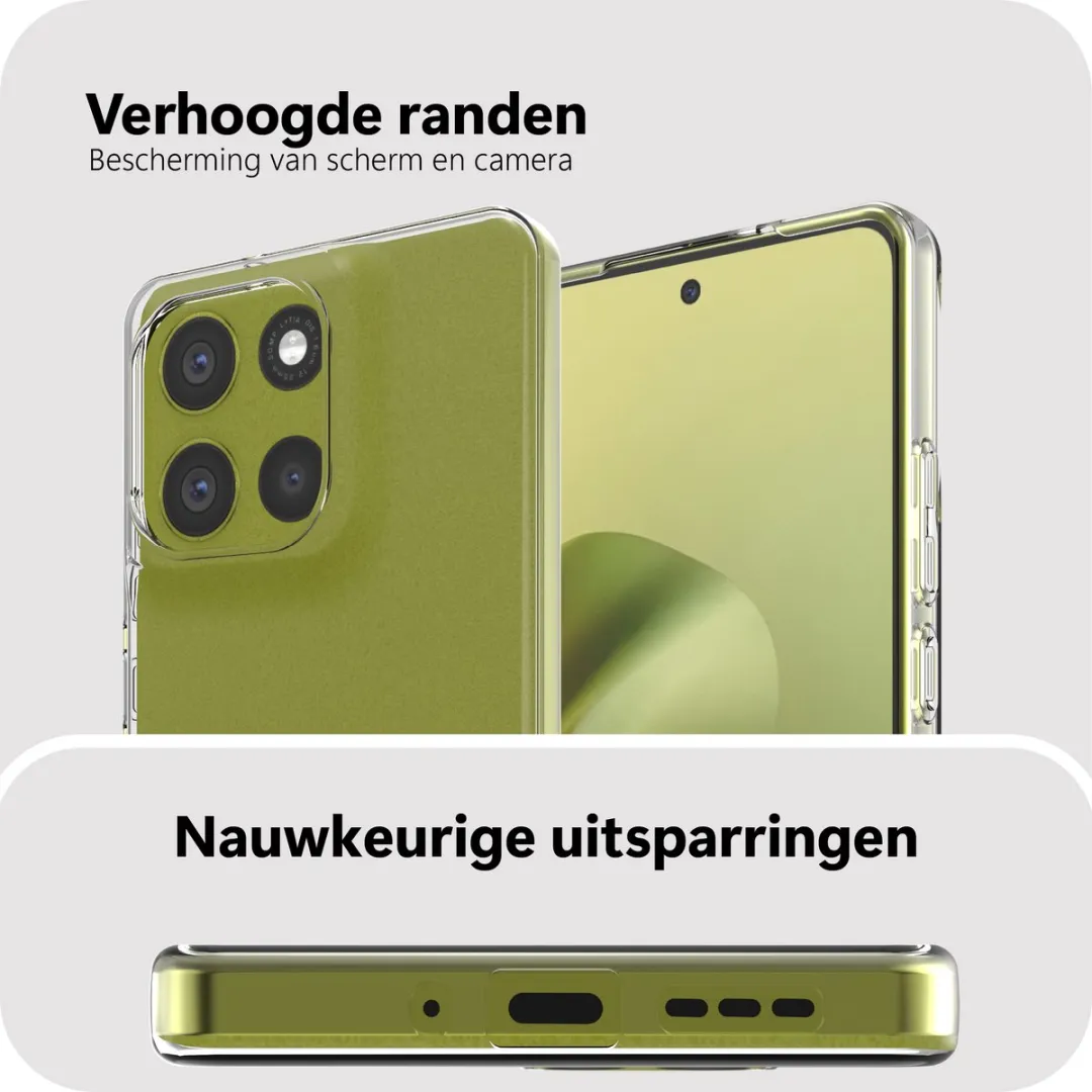 Just in Case Moto G86 Siliconen Hoesje - Transparant MMT2767KL0 - afbeelding 6 van 6