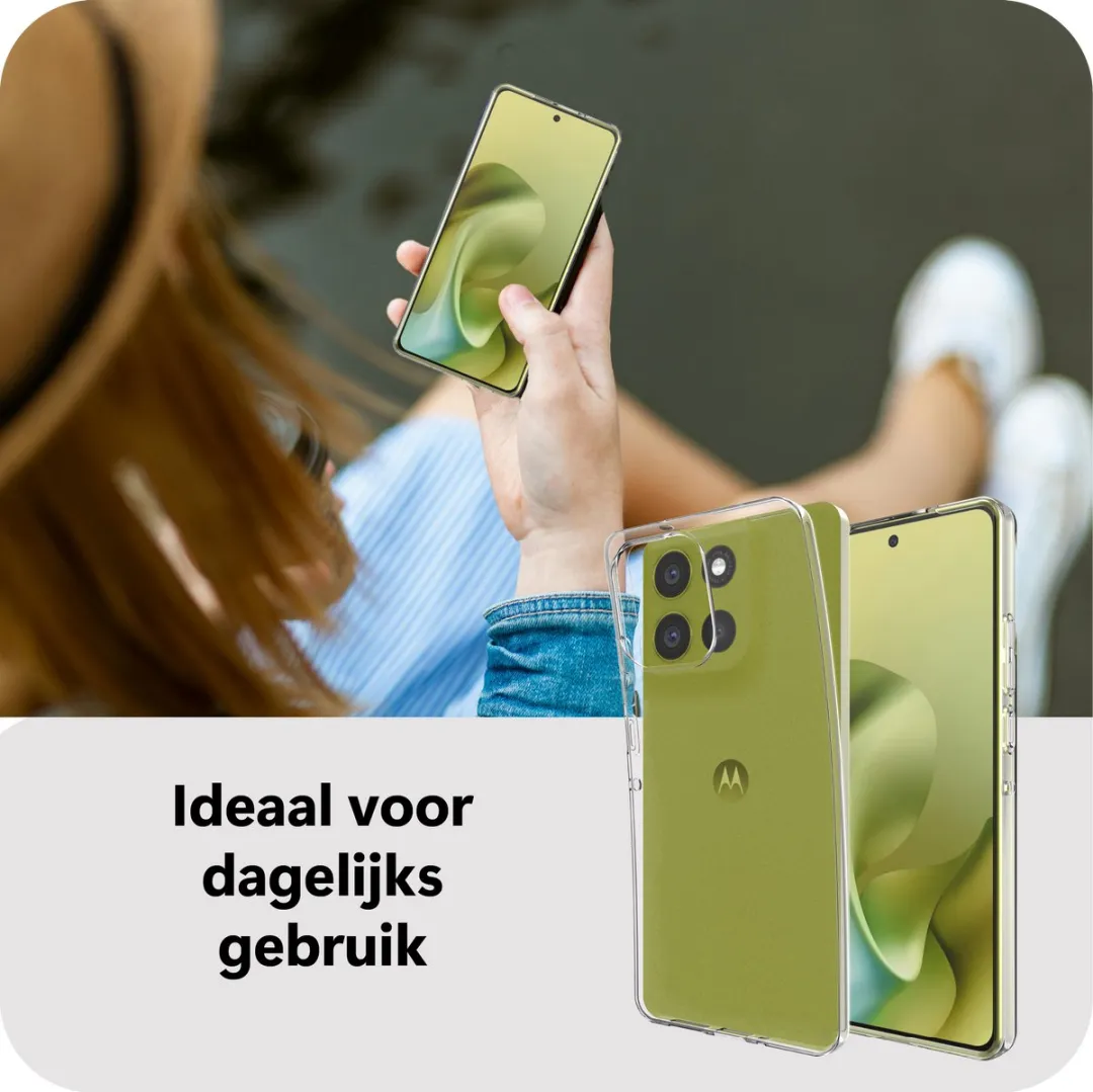 Just in Case Moto G86 Siliconen Hoesje - Transparant MMT2767KL0