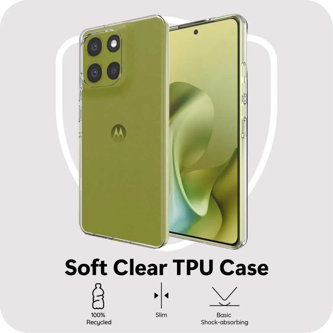Just in Case Moto G86 Siliconen Hoesje - Transparant MMT2767KL0
