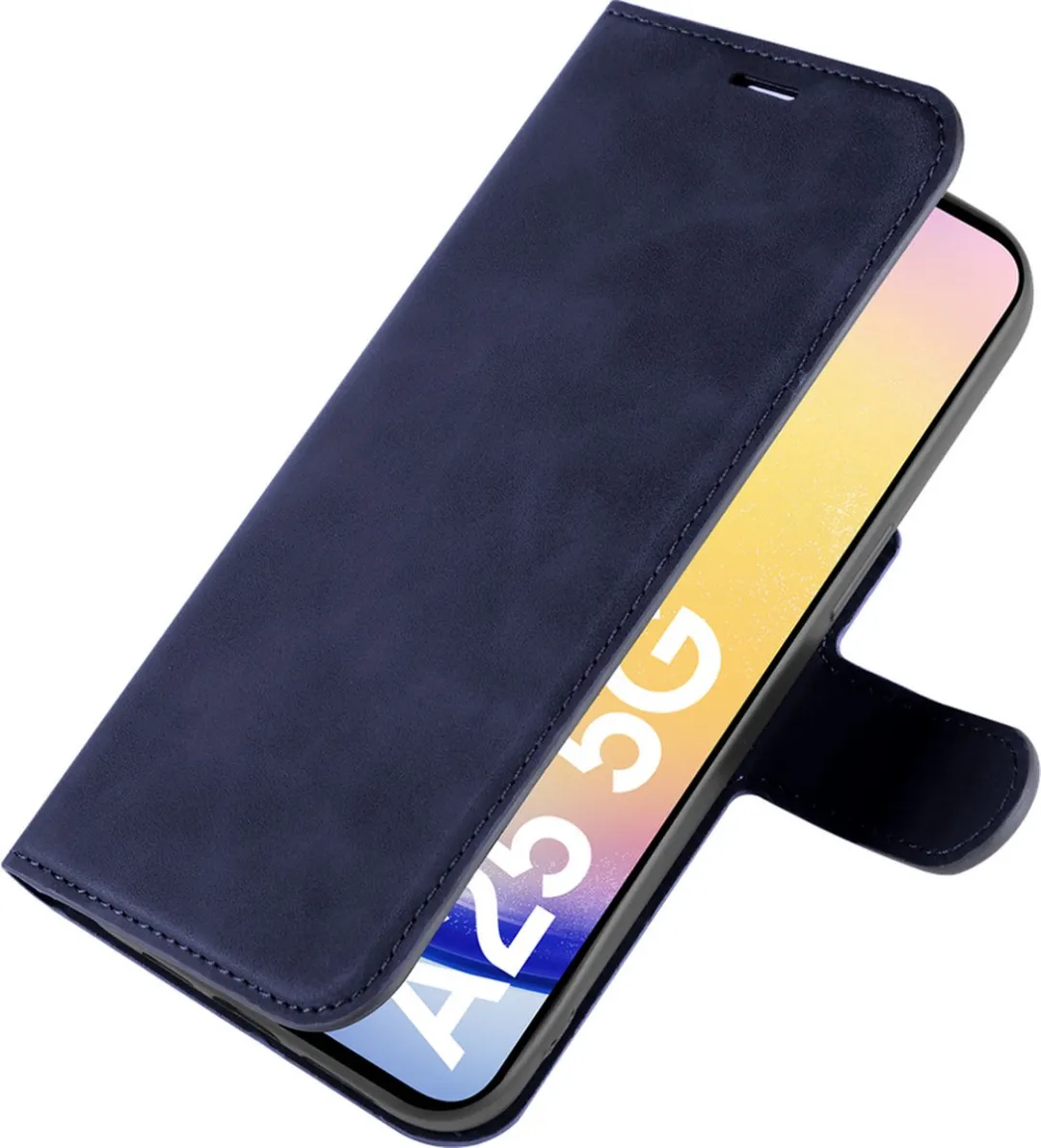 Just in Case Samsung Galaxy A25 Hoesje - Blauw - 4 Pasjes - afbeelding 6 van 6